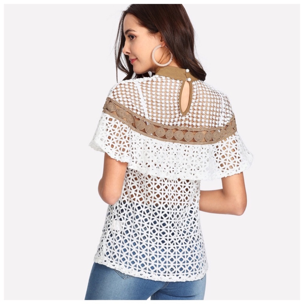 Crochet Open Weave Top - Picture 3 of 9